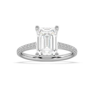 Isabella Cathedral Lab Grown Diamond Engagement Ring