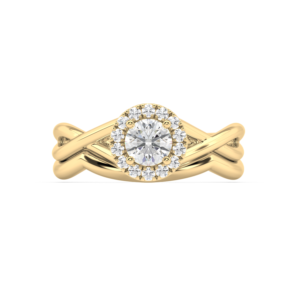 Amèlie Twist natural mined diamond Engagement Ring