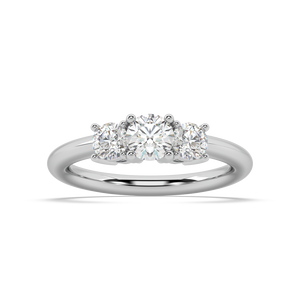 Cèline Three Stone lab grown diamond Engagement Ring