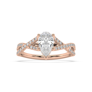 Amèlie Twist natural mined diamond Engagement Ring