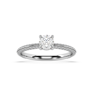 Romy Knife Edge lab grown diamond Engagement Ring