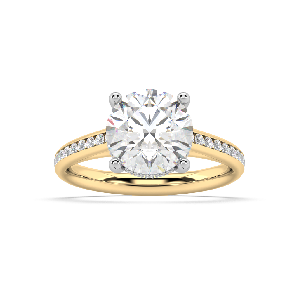 Isabella Cathedral lab grown diamond Engagement Ring