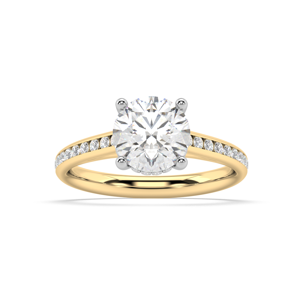 Isabella Cathedral lab grown diamond Engagement Ring