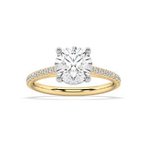 Isabella Cathedral lab grown diamond Engagement Ring