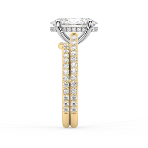 Isabella Cathedral lab grown diamond Engagement Ring