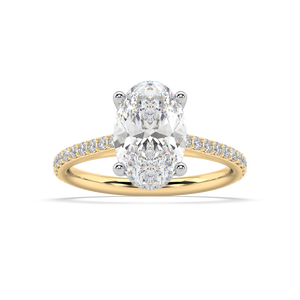 Isabella Cathedral lab grown diamond Engagement Ring