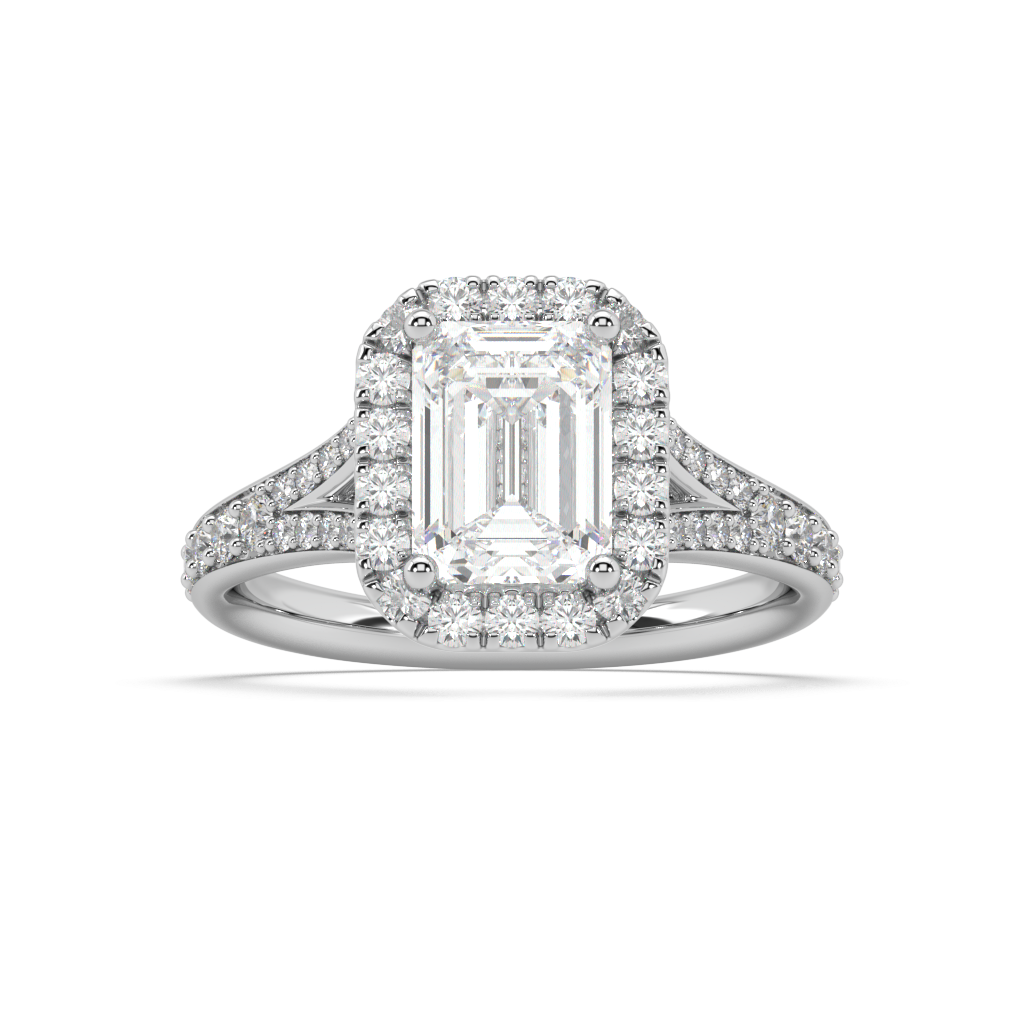 Margot Split lab grown diamond Engagement Ring