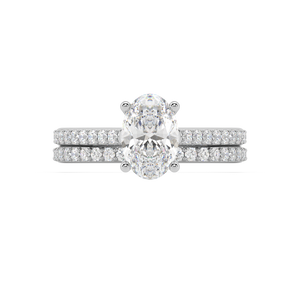 Isabella Cathedral lab grown diamond Engagement Ring