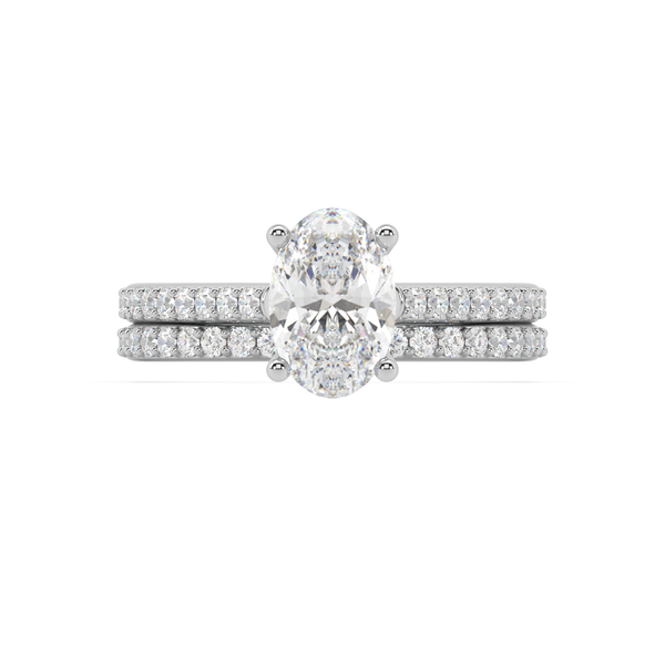 Isabella Cathedral lab grown diamond Engagement Ring