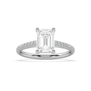 Isabella Cathedral lab grown diamond Engagement Ring