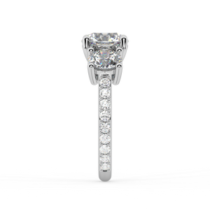 Cèline Three Stone lab grown diamond Engagement Ring