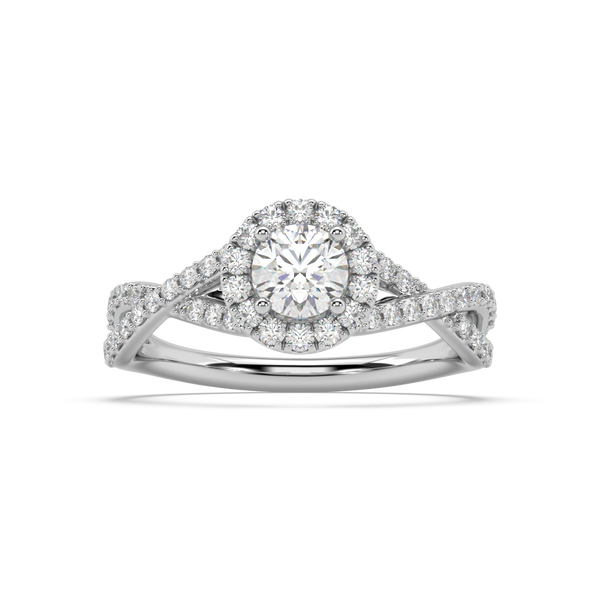 Amèlie Twist natural mined diamond Engagement Ring